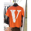 Vlone Orange Staple Tee Shirt