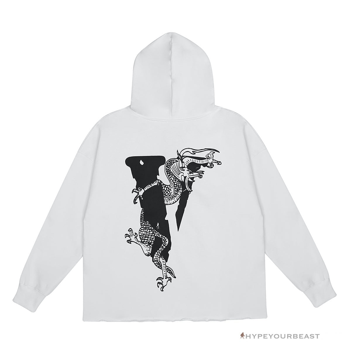 Vlone Black White Serpent Hoodie