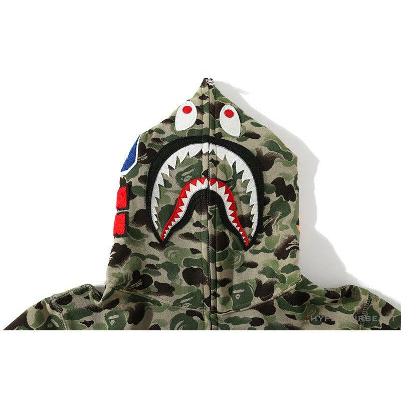 BAPE Chinese Style Ink Camouflage 10th Anniversary Limited Hoodie 'GREEN'