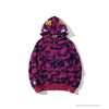 BAPE Camo Hoodie Shark Head 'PURPLE'