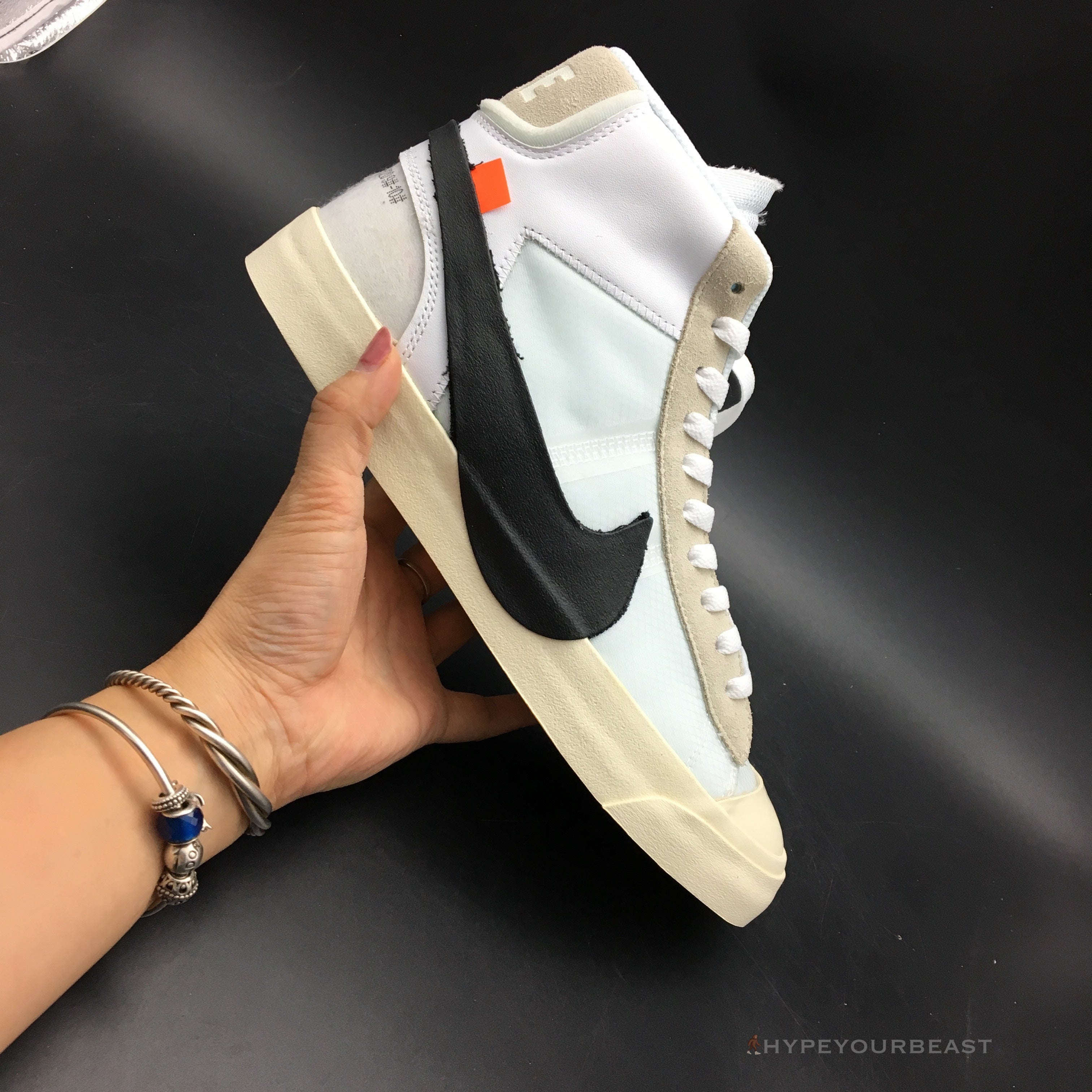 Off White X Nike Mid Blazer White