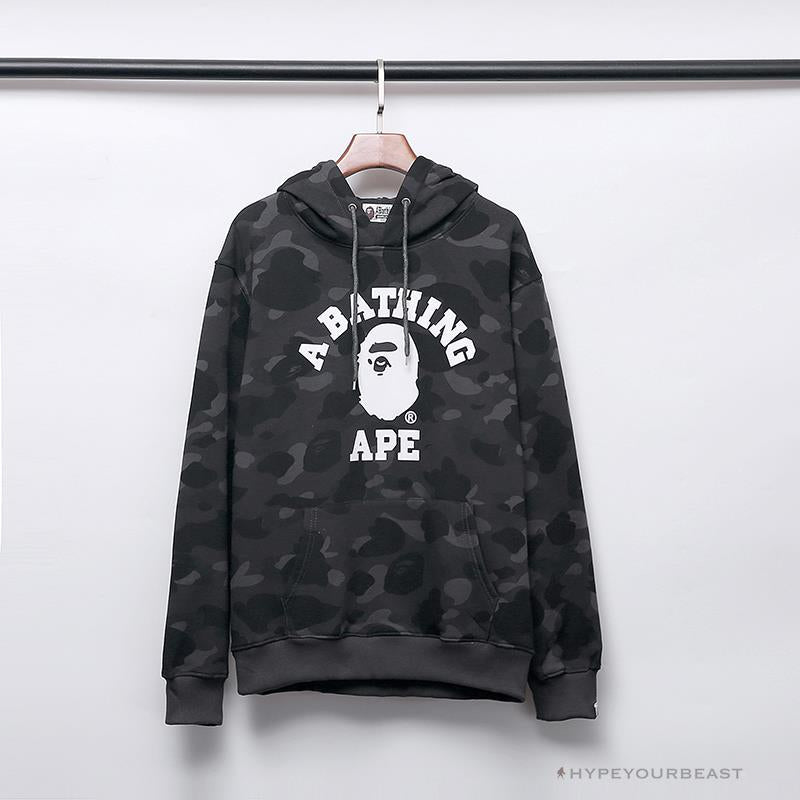 BAPE x Bathing Ape Head Camouflage Hoodie 'GREY'