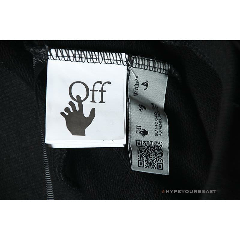 Off White Hoodie Black Blue