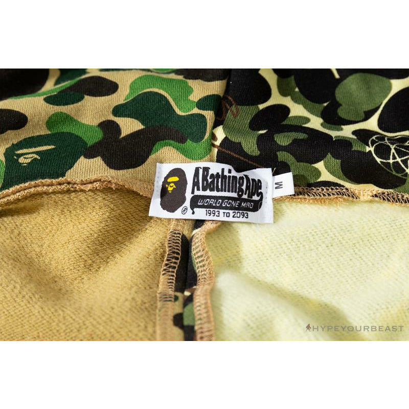 BAPE x UNKLE Camouflage Green Belt Ear Hoodie