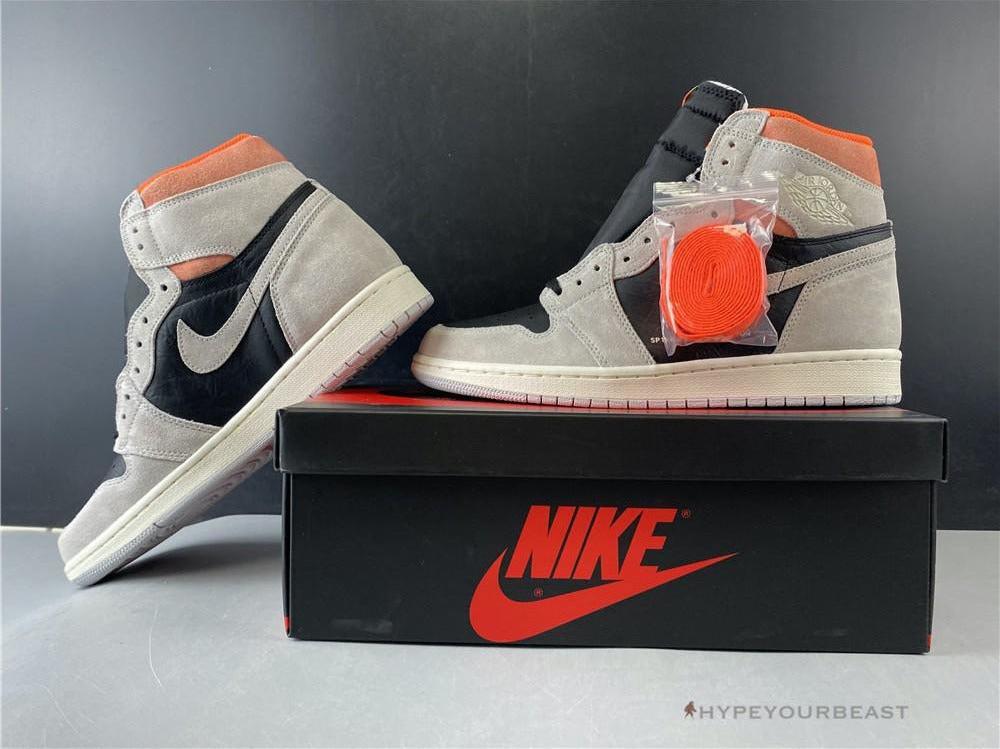 Air Jordan 1 Retro High OG Neutral Grey Hyper Crimson