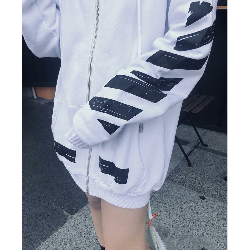 Off White Hoodie White & Black