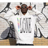 Vlone Hoodie White Rainbow