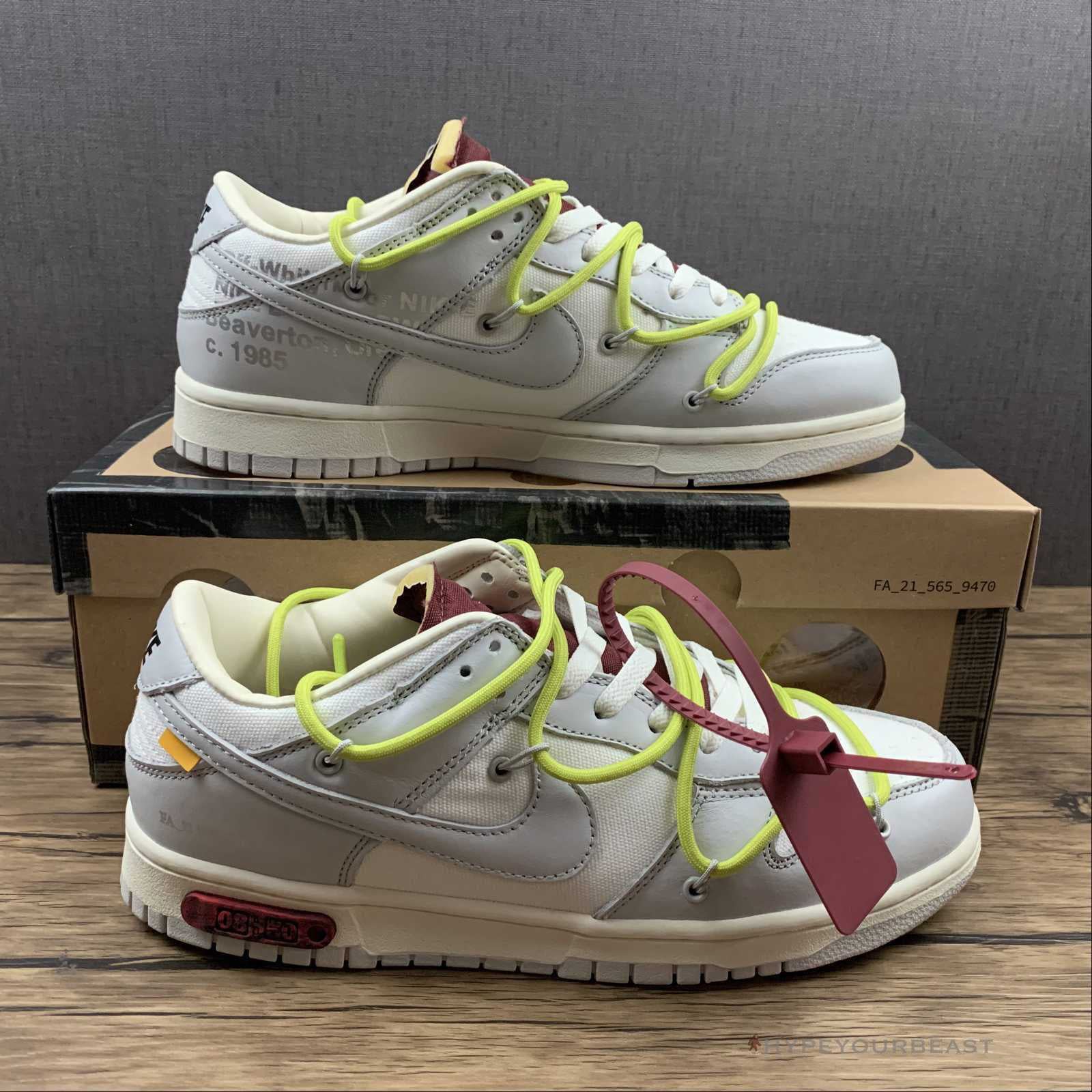 Off White X Nike Dunk Low  'Dear Summer - The 08/50'