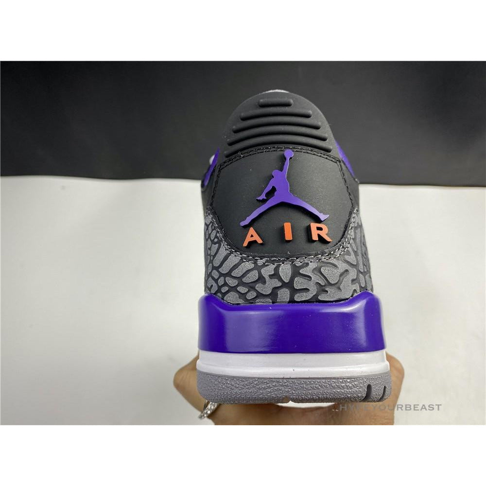 Air Jordan 3 'Court Purple Black Cement'