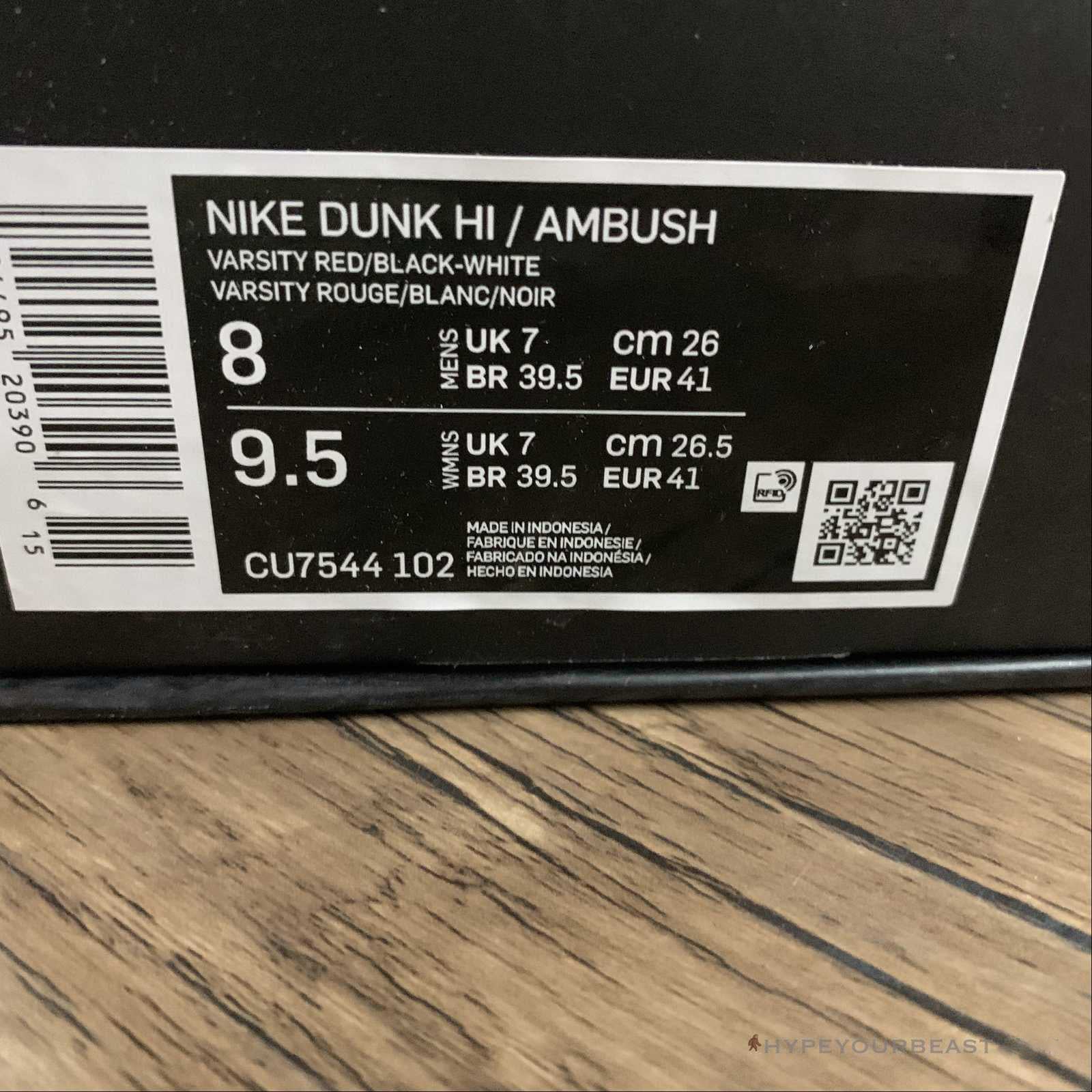 AMBUSH x Nike Dunk High 'Chicago'