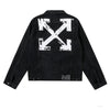 Off White Denim Black Jacket - White