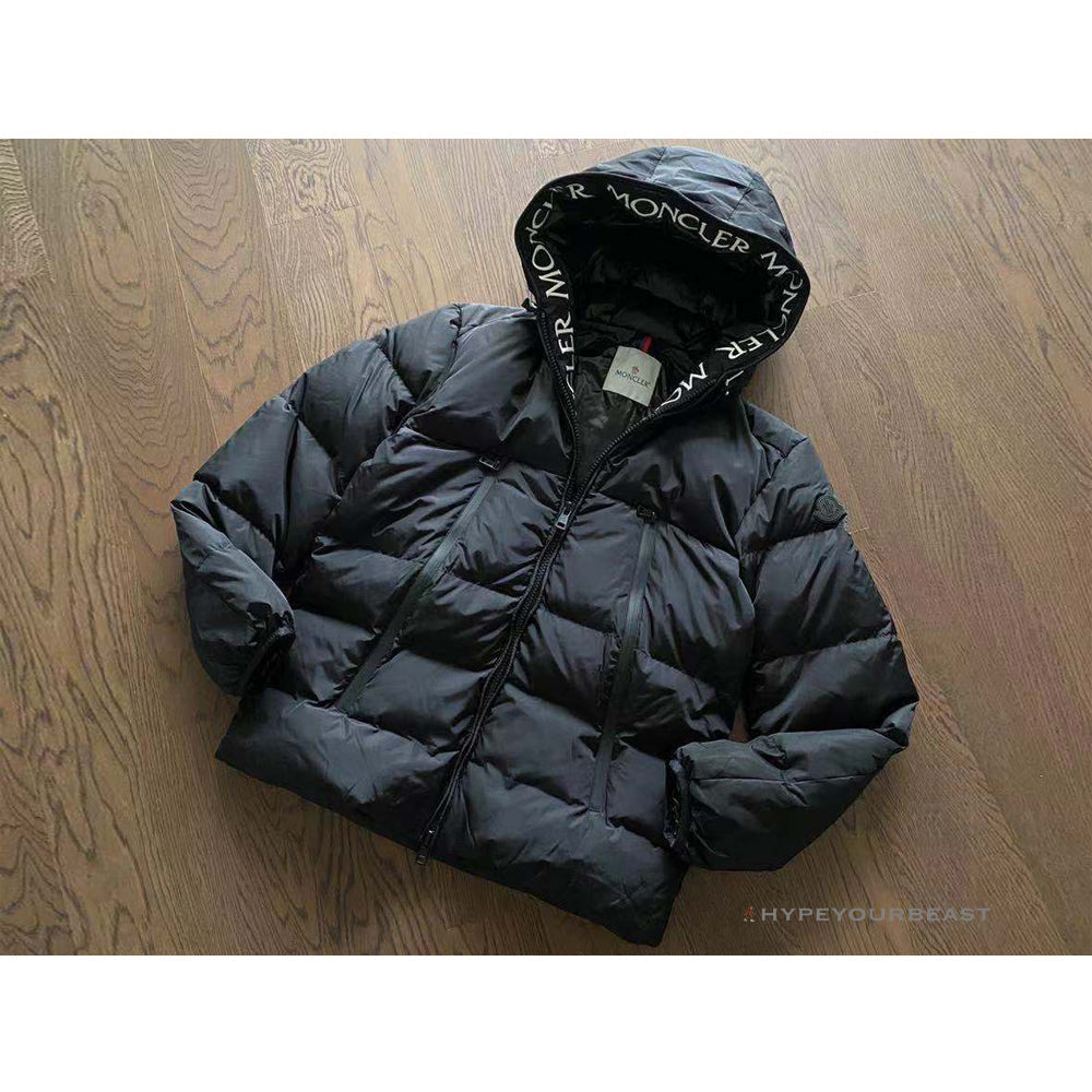 Moncler Puffer Jacket Black Hooded