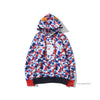 Bape Hoodie Camo Blue Red