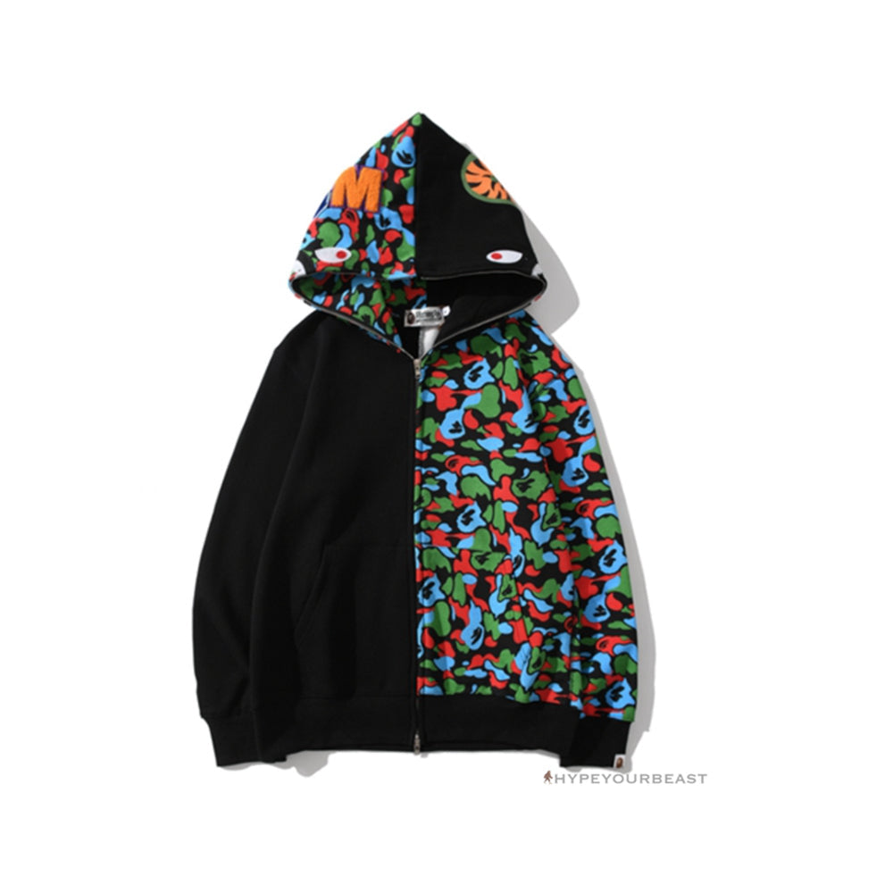 Bape Camo Hoodie Black Multi Color