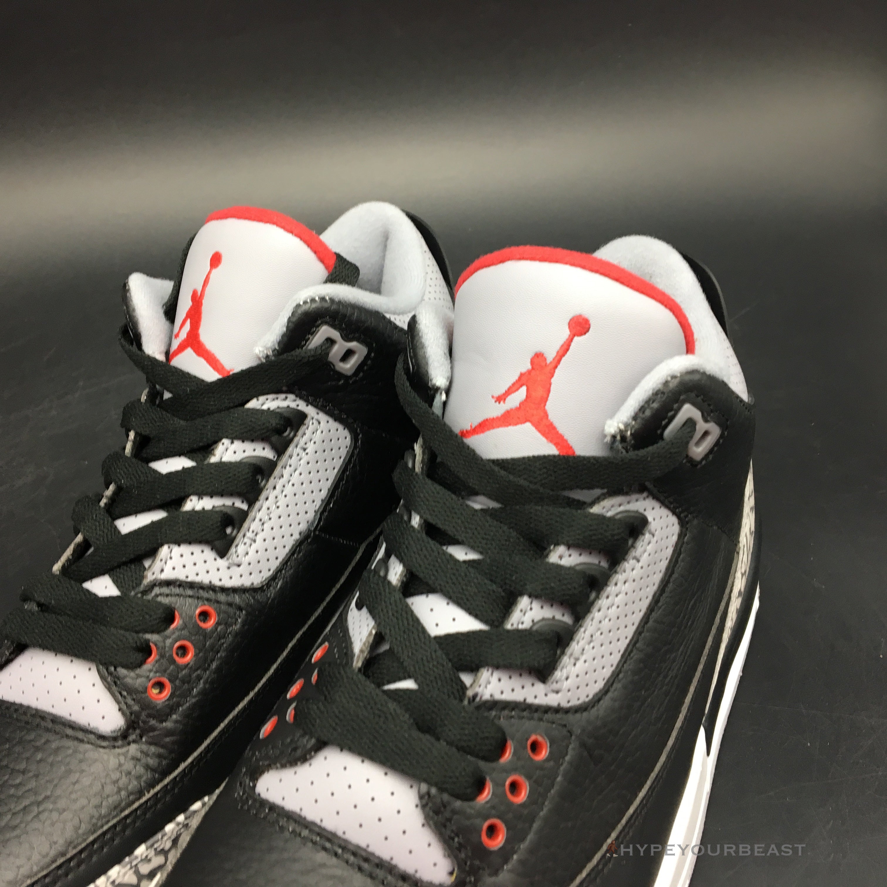 Aj3 black cement on feet best sale