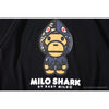 BAPE Baby Milo Blue Shark Hat Little Monkey Tee Shirt 'BLACK'