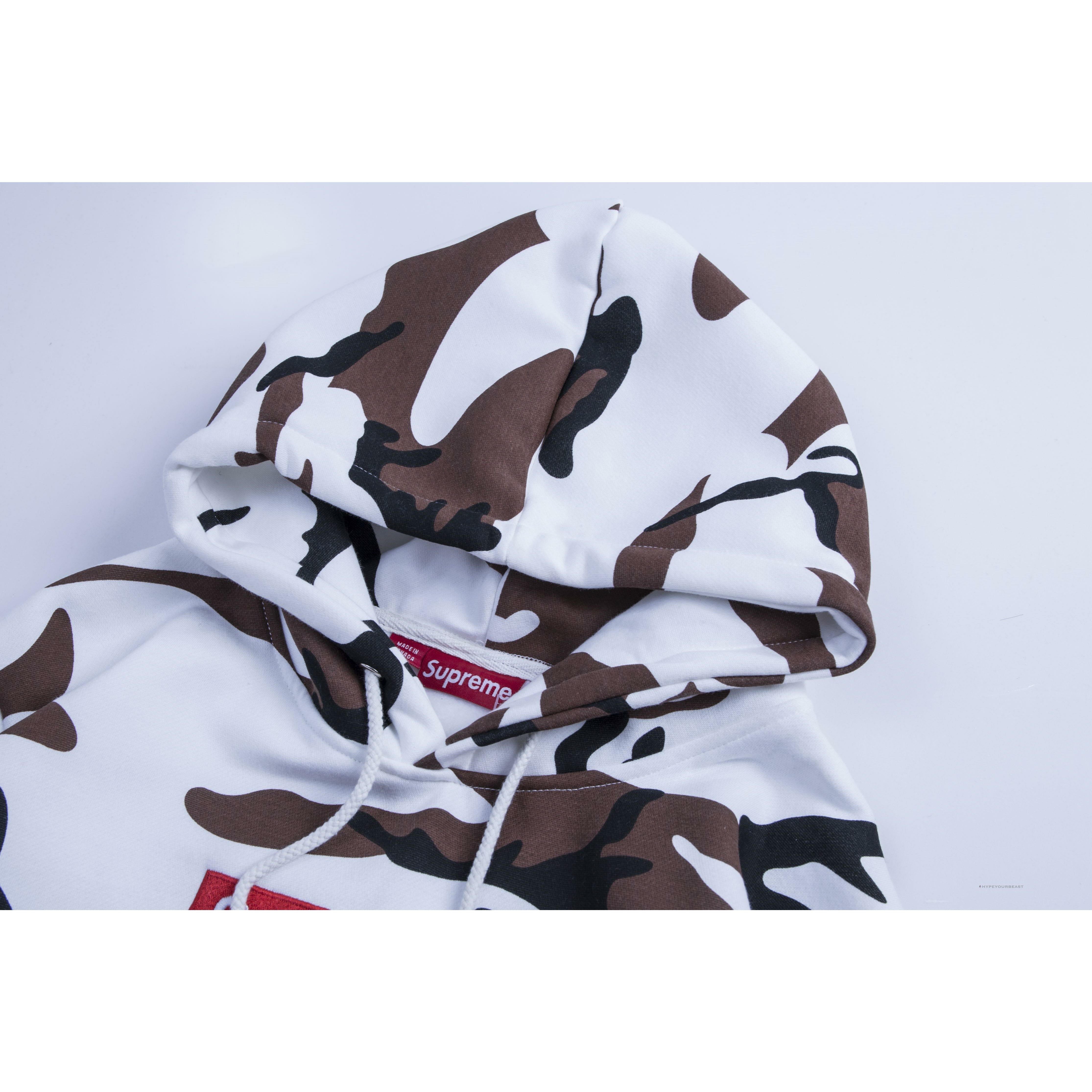 Supreme Camo Hoodie White Camouflage