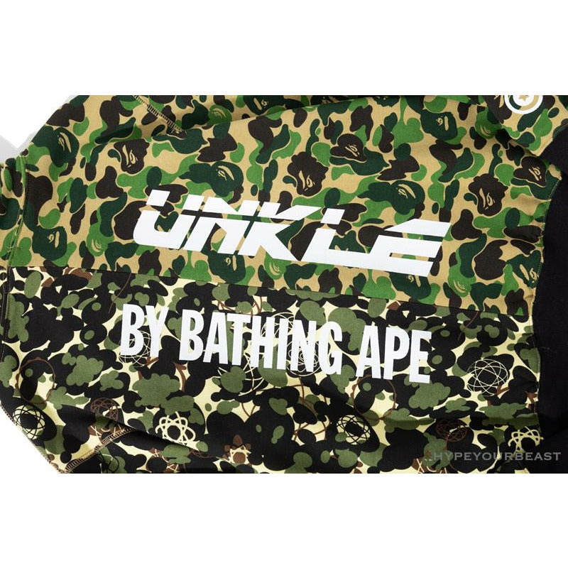 BAPE x UNKLE Camouflage Green Belt Ear Hoodie